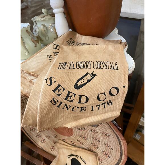 Linen Tea Towel Primitive - Picture 1 of 1
